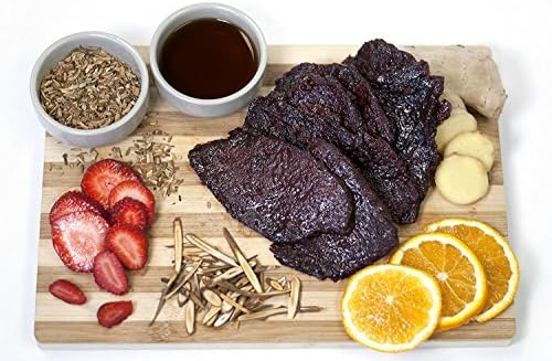 Asian Fusion Spicy Fruit Flavored Beef Jerky: Made to Order Premium Snack (4 Ounce)