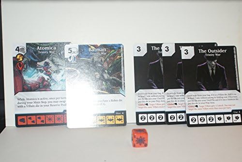 DICE MASTERS TRINITY WAR 5 OP KIT - 3X THE OUTSIDER,1X ATOMICA,1X BATMAN,DIE by Dice Masters