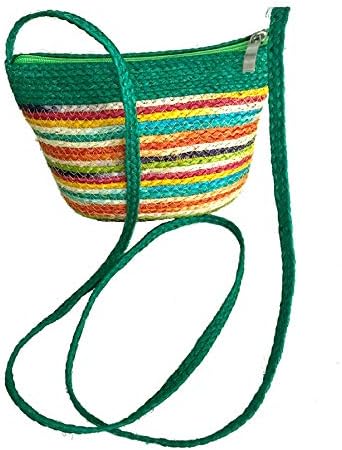 Sisal Handmade Woven Ethnic Bag - Green