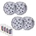 Swimming Pool Lights for Bathtub Fountain Hot Tub Waterproof Pond Light with Remote Home Party Vase Waterfall Fish Tank Christmas Halloween Decor RGBW Underwater Submersible LED Lights 4pack(4 pack)