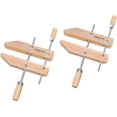 POWERTEC 71522 Wooden Handscrew Clamp &ndash; 6 Inch | Hand Screw Clamps for Woodworking, 2PK