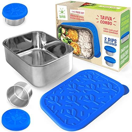 TAVVA Stainless Steel Lunch Containers for Kids Adults Women Plastic