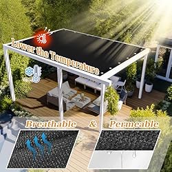 Shade&Beyond Customized Size 10' X 11' Shade Cloth