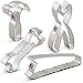 Construction Tools Cookie Cutter Set - 4 piece - Saw, Pliers, Wrench and Hammer - Ann Clark - Tin Plated Steel