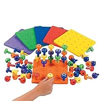 Stack It Peg Game with Board Occupational Therapy Autism Fine Motor Skills by Yal Boutique