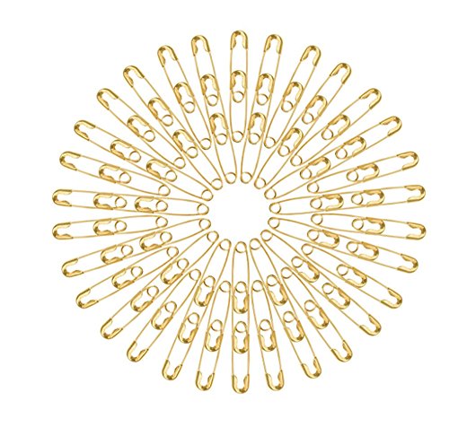 DayCount® 1000pcs/set Safety Pins 19mm Gold ＆ Silver Color For Sewing, Clothing, Office 0.74'' (Silver) - Thumbnail 3