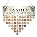 WINOMO Family Birthday Board Plaque DIY Hanging Wooden Birthday Reminder Calendar for Mom Dad Grandma Grandpa with 50pcs Round Discs