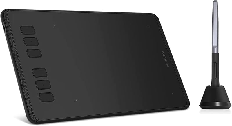 HUION Inspiroy H640P Drawing Tablet with Battery-Free PW100 Stylus 8192 Levels