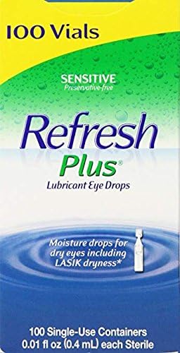 Allergan Refresh Plus Lubricant Eye Drops Single-Use Vials - 3 Packs (100 Count) traditionally Used