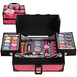 IQ Toys Girls Makeup Set, with Two Tiered Long Lasting Case