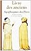 Livre des anciens: Recueil d'apophtegmes des Pères du désert by
