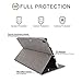 iPad Pro 10.5 case, Mutural Case Cover for Apple iPad Pro 10.5 Inch 2017, Canvas Synthetic Leather Plus PU Folio Case Stand with Auto Sleep/Wake Function(Grey/ Light Brown)