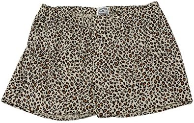 Choctaw Ridge Men's Cheetah Boxer Small White/Brown/Black
