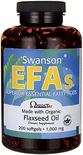 Swanson Flaxseed Oil (Omegatru) 1000 Milligrams 200 Sgels