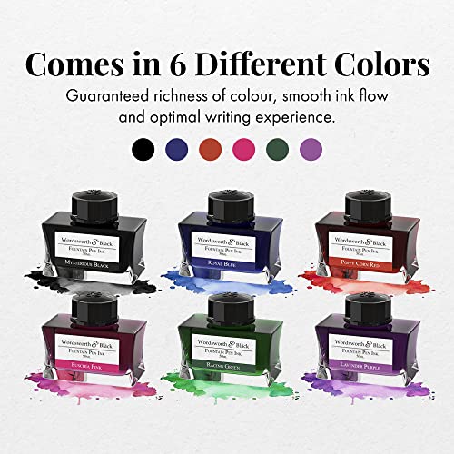 Wordsworth and Black Fountain Pen Ink Bottle (50 ml) Premium Luxury