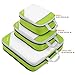 Gonex Packing Cubes, Travel Packing Organizers Compression Pouches L+M+S Green