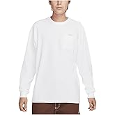 Nike Sportswear Premium Essentials Men's Long-Sleeve Pocket T-Shirt (White, DR7929-101) Size Large