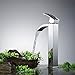 Greenspring Vessel Sink Bathroom Faucet Chrome Single Hole Single Handle Waterfall Spout Modern Lavatory Commercial Bath Vanity Bowl Faucets Tall Body Supply Line