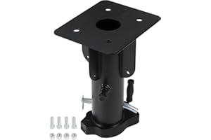 GEARBONE 5th Wheel to Gooseneck Trailer Hitch Adapter, 15" 17'' 19" 21" Height Adjustable Cushioned Converter, 2-5/16" Ball Heavy-Duty Fifth Towing Gooseneck Hitches for Trailers, RVs