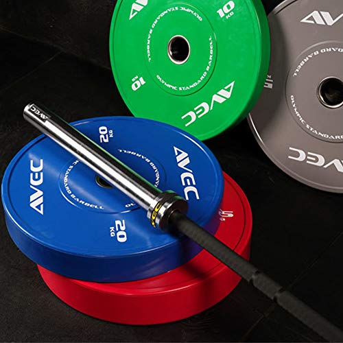 1-Pair-Competition-Rubber-Bumper-Plates-2-inch-Olympic-Weights-Plates-Professional-Strength-Training-Weightlifting-Plates-with-Color-Coded