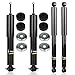 Maxorber Full Set Shocks Struts Absorber Kit Compatible with Silverado 1500 99-06 Replacement for Silverado 1500 Classic 2007 Compatible with Sierra 1500 RWD 99-06 Shocks 344380 344365 37149 37150