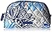 Vera Bradley Women's Cotton Small Zip Cosmetic Makeup Organizer Bag, Santiago, One Size