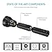 Tatical Flashlight, Liumy 3600 Lumen Handheld Tactical Flashlight with 450 meters Range & 5 Mode Waterproof for Camping, Hiking, Hunting, Backpacking, Fishing, BBQ