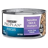 purina pro plan sensitive stomach wet cat food focus sensitive skin stomach arctic char entree 24 3 oz pull top cans