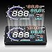 AUTOLOVER® A8 5.5 inch OBD II Car Windshield HUD Head Up Display with Speed Fatigue Warning RPM MPH Fuel Consumption
