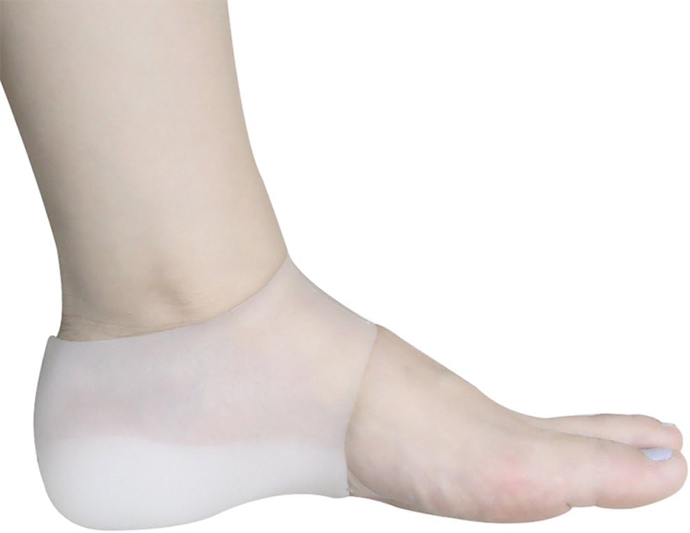 Invisible Silicone Increase Pad - 2.5 CM Height Increase Insoles Relieve Foot Cracked Pain Skin Care Protector Socks, Heel Spur Pads For Men And Women (2 Pieces)