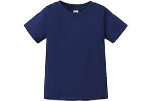 Magic Park 6M-7Y Baby Short Long Sleeve Tee Shirt Toddler T-Shirt Kids Solid Color Tops Boy Girl Casual Blouse