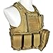 SMARTSTANDARD Tactical Vest Law Enforcement Molle Airsoft Modular CS field Army Fans Outdoor Supplies Training Vest KHaki