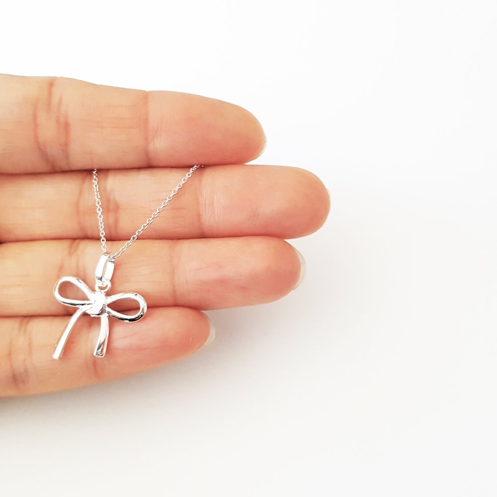 etsy bow necklace