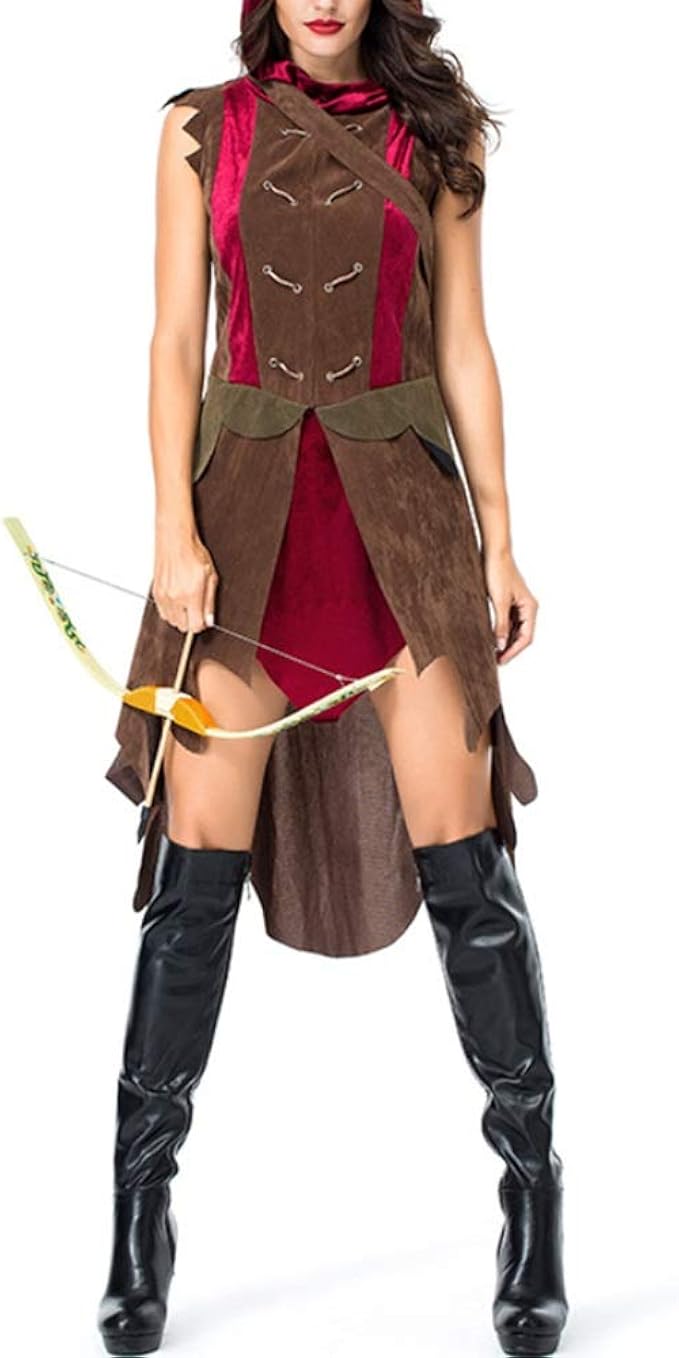 Mitef Halloween Kostum Wikinger Antik Shooter Hunter Cosplay Krieger Frauen Amazon De Bekleidung