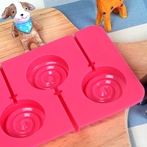 image for Webake Lollipop Mold With Sticks 3 Pack Sucker Molds Chocolate Hard Ca
