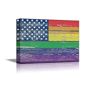 Pride Rainbow USA Flag Gay Pride Flag LGBT...