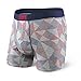 Saxx Ultra Boxer Fly Grey Pyramid Check L Mens Underwear