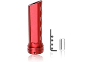 Fogfar 1 PC Handbrake Cover, Auto Car Aluminum HandBrake Cover, Manual Handle Protector, Handbrake Handle Modification Set (Red)