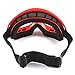 Motocross ATV Dirt Bike Ski Snowboard MX Goggles, Red