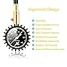 HUANZHAN Heavy Duty Tire Pressure Gauge (0-60 PSI) - Certified ANSI B40.1 Accurate with Large 2