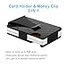 WeYingLe Carbon Fiber Slim Wallet Credit Card Holder RFID Blocking Anti Scan Metal Cash Clip