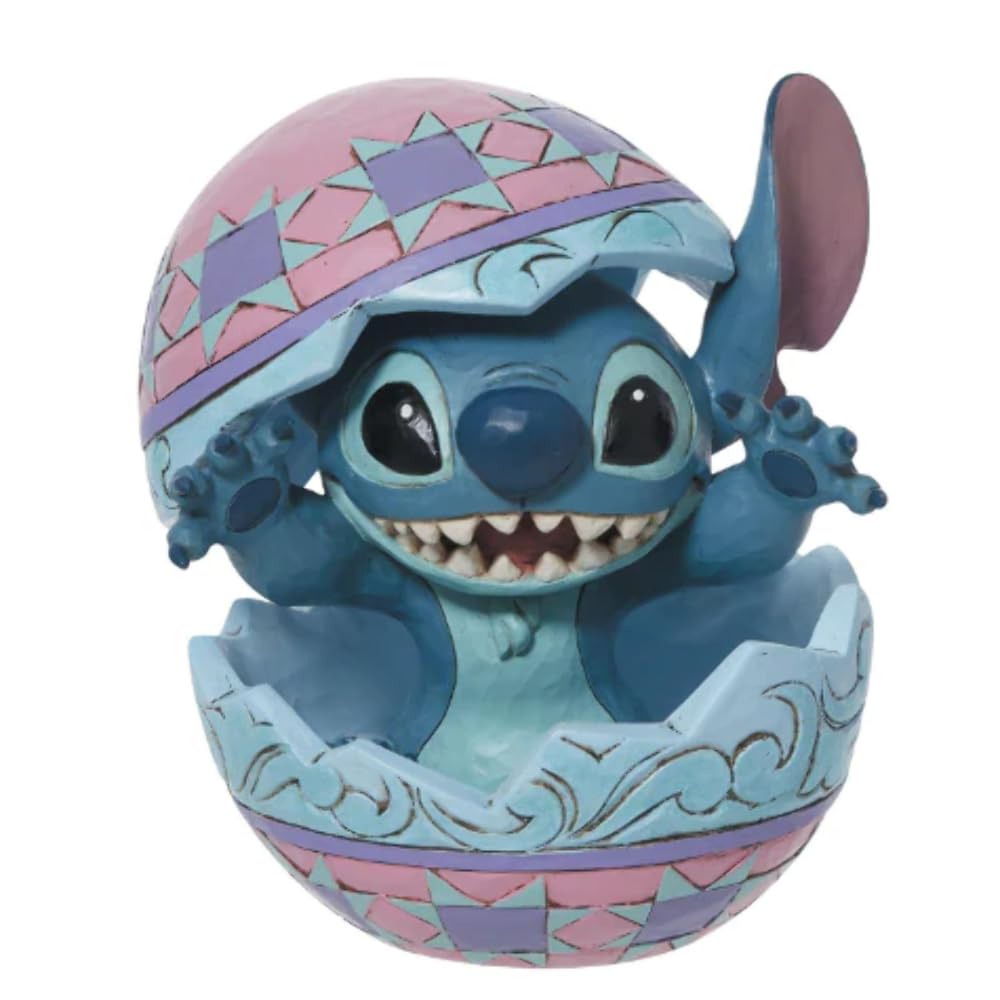 Disney Traditions Stitch In Easter Egg Figurine