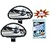 Clear Zone Blind Spot Mirror - Set of 2 w/Bonus Headlight Restoring Wipes - Original As Seen on TV