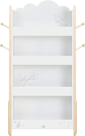 childs bookcase white