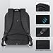 REYLEO Backpack Business Laptop Backpack Men Women School Bag Water-resistant Rucksack for Work College Travel - Black RB07