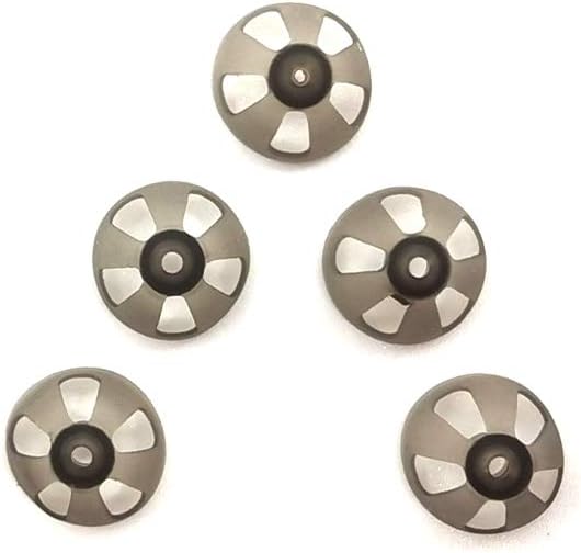 Hearing Aid Domes Smoky Gray Tips Ear Pieces Comfortable for Open Fit BTE Sound Amplifier PSAP Kit Invisible, Except for RIC (L * 5): Health & Personal Care