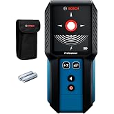 BOSCH GMS120-27 Professional Wall Scanner, Stud Finder, Live Wire Detector | Multi-function wall detector scanner with center indication, metal stud finder for electricians, plumbers &amp; contractors