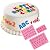 3Pcs Letters & Numbers Fondant Cake Molds Soap Chocolate Mould