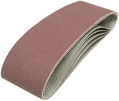 Silverline 75x533mm Sanding Belts 5 Pack 120 Grit Wood Paint Plastic Metal