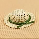 EatingBiting（R） Dollhouse Miniature Re-Ment 1:12 Scale Doll Princess Girls Straw Hat DIY Scene Doll Home Furniture Craft , Hat Sunhat Dollhouse Decoration Accessories for Kid Children